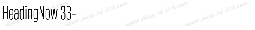 HeadingNow 33字体转换